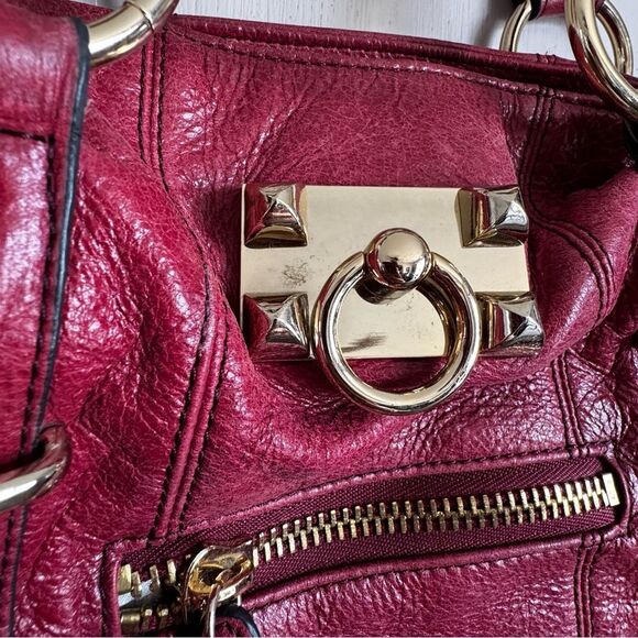 Vintage Betsey Johnson y2k Red Gold Large Hobo Bag - Picture 2 of 7